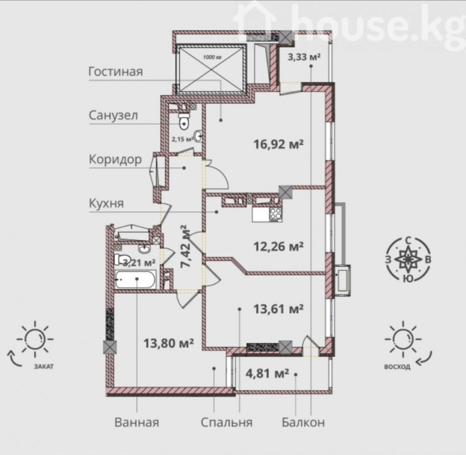 Открыть фото 3-комн. кв., 75 м2