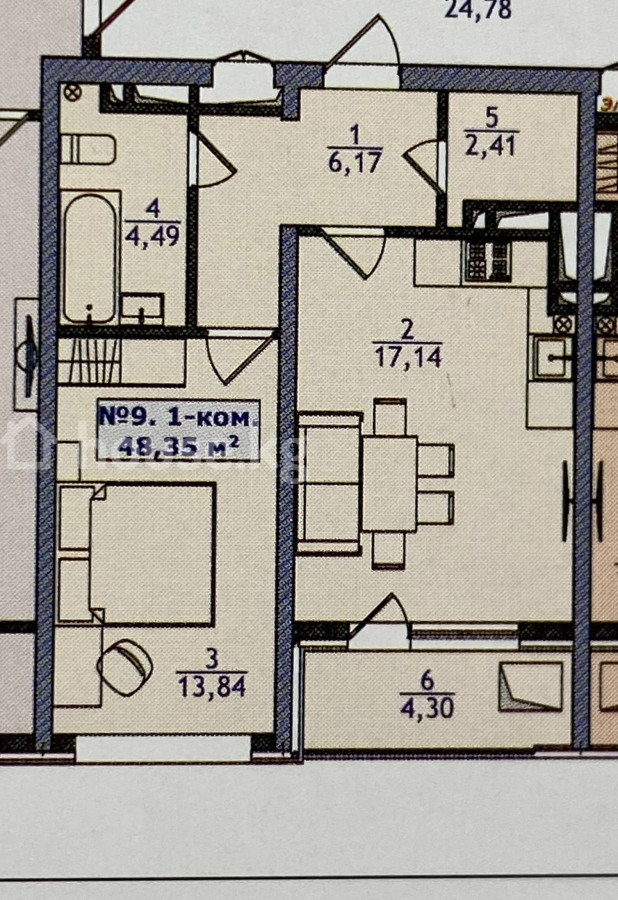 1-комн. кв., 49 м2