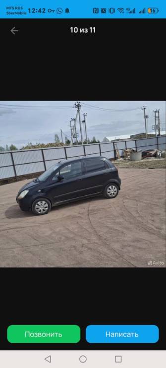 Chevrolet Matiz II Рестайлинг 0.8 MT