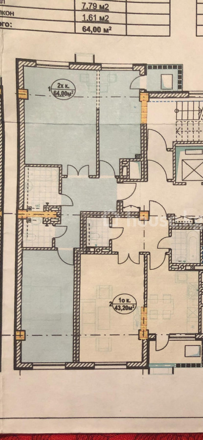 2-комн. кв., 64 м2
