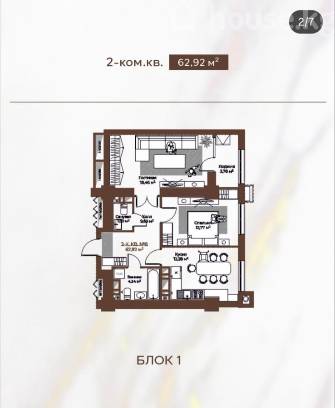 2-комн. кв., 65 м2