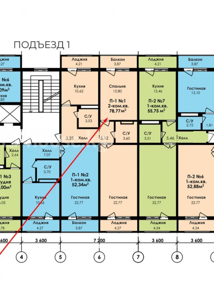 2-комн. кв., 78 м2